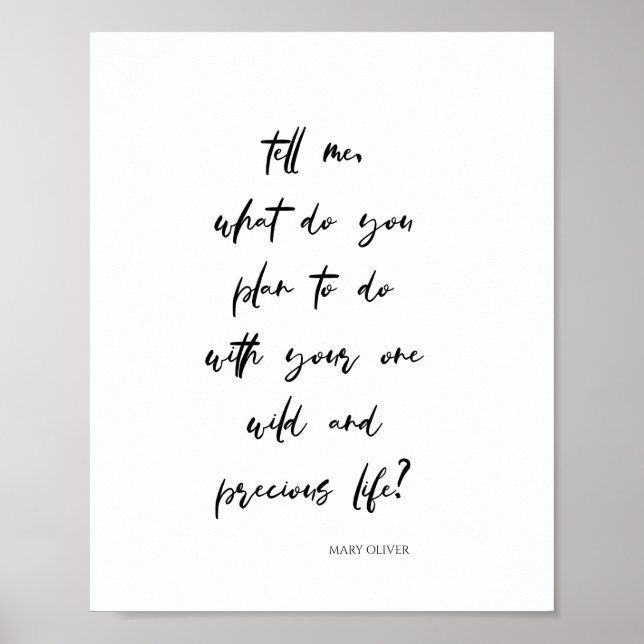 Affiche Citation Topographique Motivationnel Minimaliste ( (Devant)