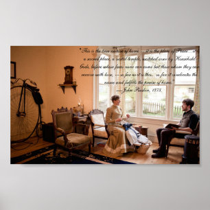 Affiche Citation victorienne—nature de la maison