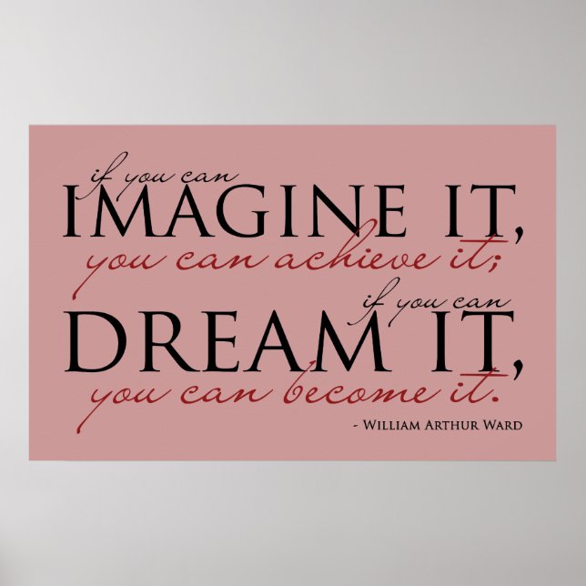 Affiche Citation William Ward Imagine (Devant)