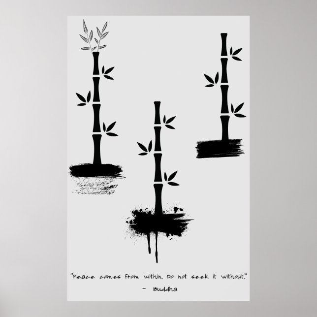 Affiche Citation zen : Sagesse et méditation (Devant)