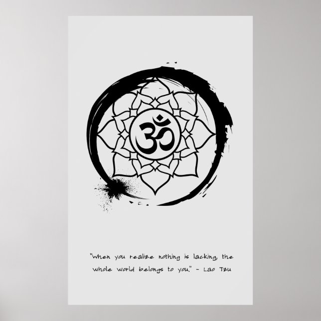 Affiche Citation zen : Sagesse et méditation (Devant)