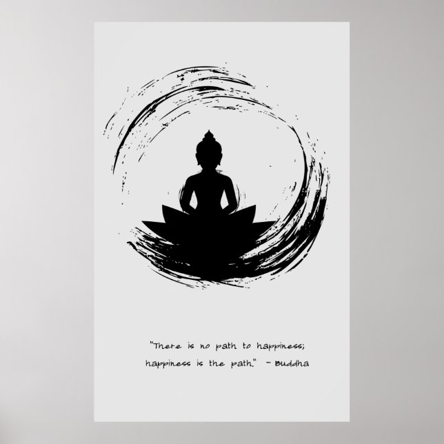 Affiche Citation zen : Sagesse et méditation (Devant)