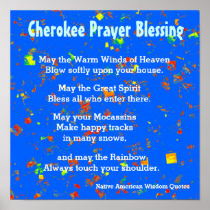 Affiche Citations amérindiennes de la sagesse
