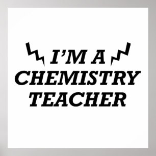 Affiche Citations amusantes à propos de professeur de chim