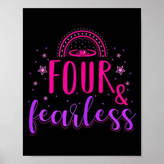 Affiche Citations cool d'anniversaire pour enfants de fête (Devant)