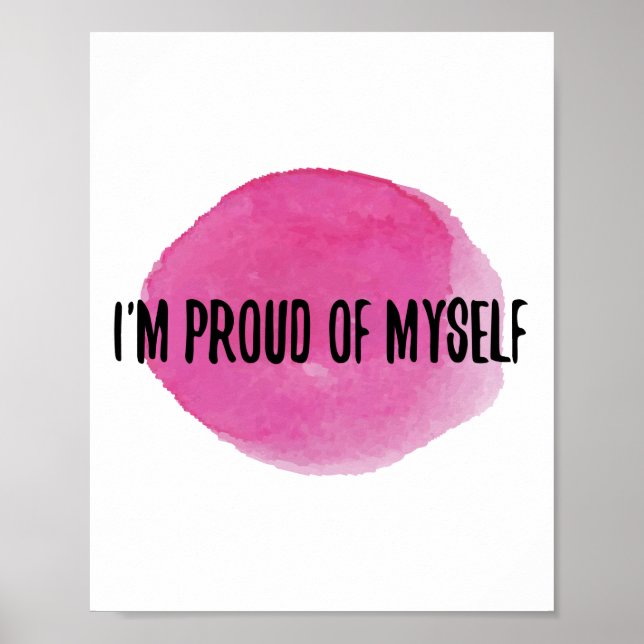 Affiche citations d'acceptation personnelle inspirante (Devant)