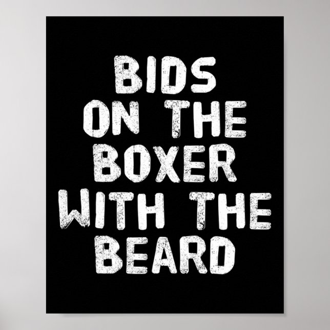 Affiche Citations De Boxe Amusantes Boxers Offres Sur Le B (Devant)