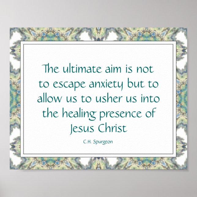 Affiche Citations de dépression inspirationnelle chrétienn (Devant)