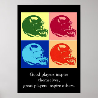 Affiche Citations De Football Inspirationnel Pop Art