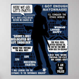 Affiche Citations de Gintama Hijikata Toshiro