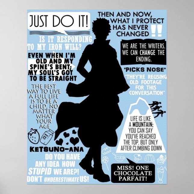 Affiche Citations de Gintama Sakata Gintoki (Devant)