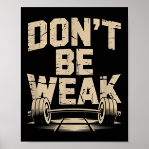 Affiche Citations De Gym Drôle Être Plus Fort Ne Pas Être
