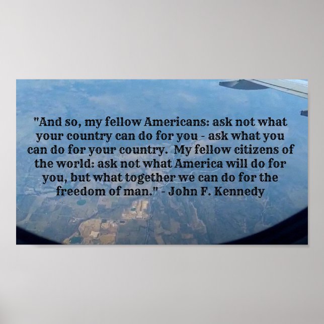 Affiche Citations de JFK (Devant)