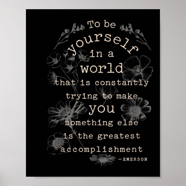 Affiche Citations De Littérature Inspirationnelle Motivati (Devant)