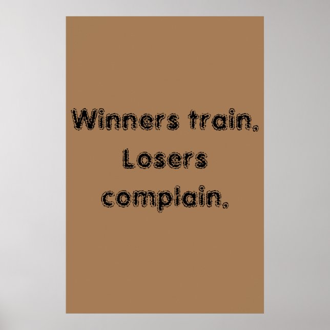 Affiche Citations de motivation de salle de sport et affic (Devant)