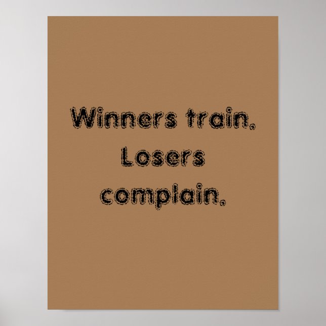 Affiche Citations de motivation de salle de sport et affic (Devant)