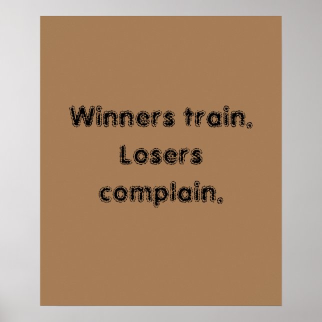 Affiche Citations de motivation de salle de sport et affic (Devant)