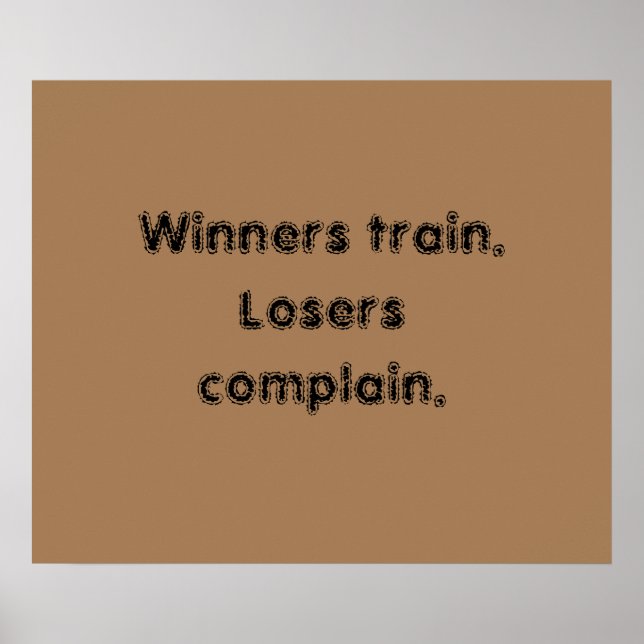 Affiche Citations de motivation de salle de sport et affic (Devant)