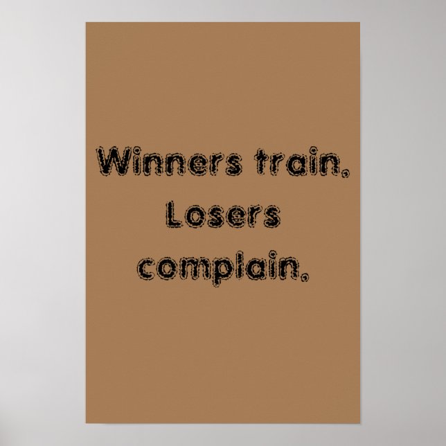 Affiche Citations de motivation de salle de sport et affic (Devant)