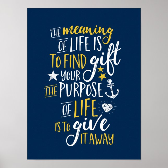 Affiche Citations de vie de l'affiche motivationnelle (Devant)