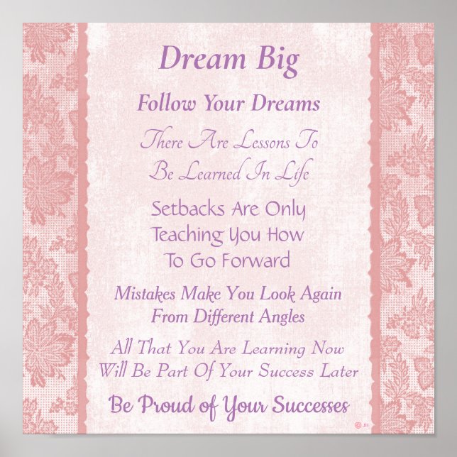 Affiche Citations De Vie Inspirationnelle Motivationnelle  (Devant)