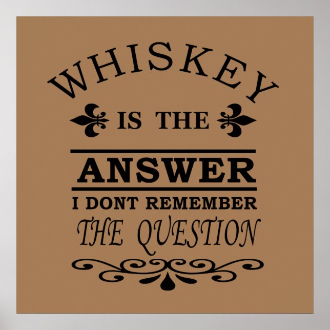 Affiche citations de whiskey (Devant)