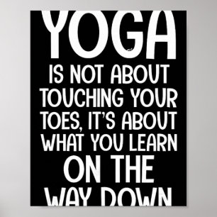 Affiche Citations de yoga Le yoga n'est pas une question d