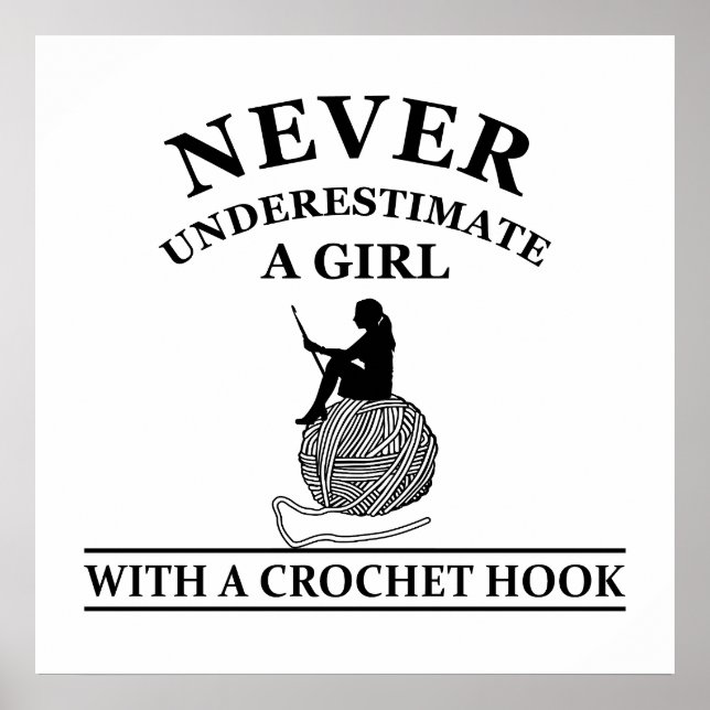 Affiche citations drôles de crochet (Devant)
