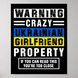 Affiche Citations drôles de petite amie ukrainienne dicton