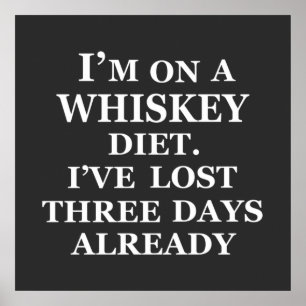 Affiche Citations drôles de whisky humour whiskey dictons