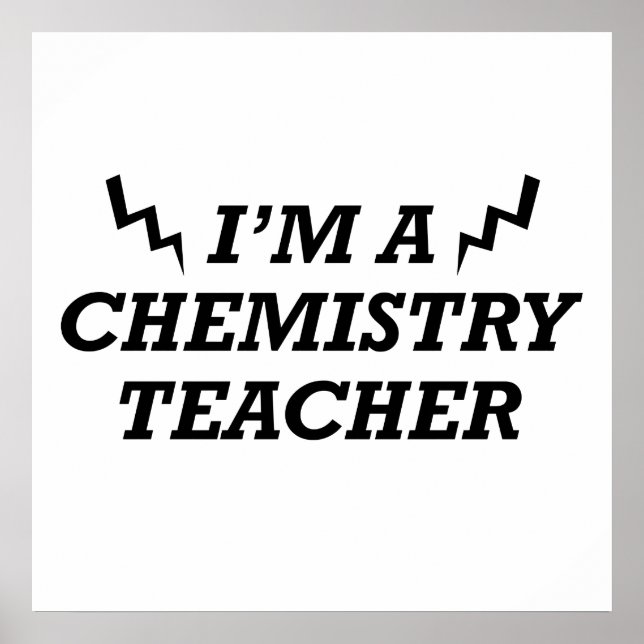 Affiche Citations drôles sur le professeur de chimie (Devant)