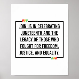 Affiche Citations du 11° siècle, Liberté des Africains-Amé