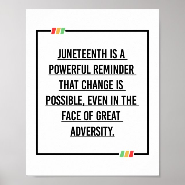 Affiche Citations du 11° siècle, Liberté des Africains-Amé (Devant)