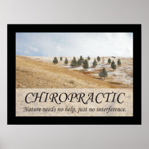 Affiche Citations et déclarations de chiropratique Nature