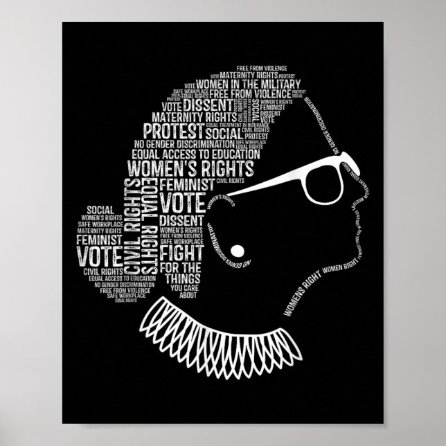 Affiche Citations Féminisme Droits des Femmes  (Devant)