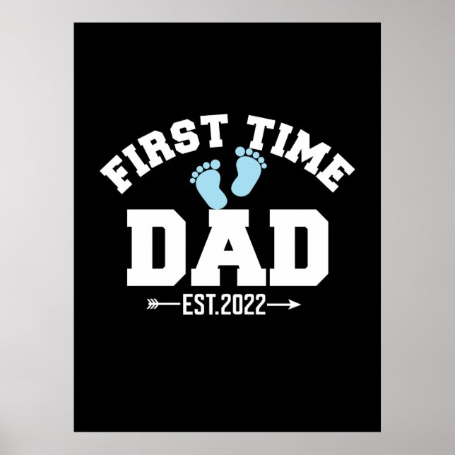 Affiche Citations grand-père | First Time Papa 2022 (Devant)