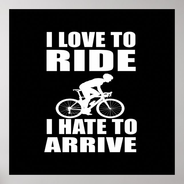 Affiche citations inspirantes de cyclisme (Devant)