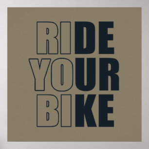 Affiche citations inspirantes de cyclisme