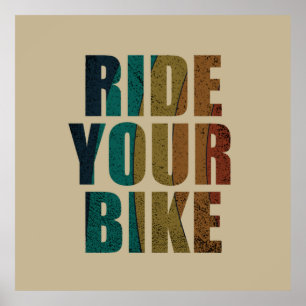 Affiche citations inspirantes de cyclisme