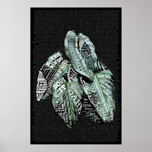 Affiche Citations Inspiration Motivational LIFE (Devant)