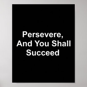 Affiche Citations Inspirationnelles - Persévérantes Et Vou