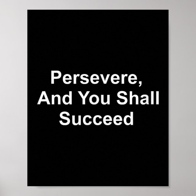 Affiche Citations Inspirationnelles - Persévérantes Et Vou (Devant)