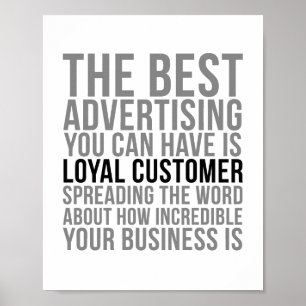 Affiche Citations loyales de client