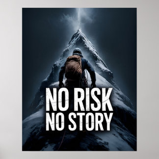 Affiche Citations Motivantes Inspirantes Sans Risque Pas D