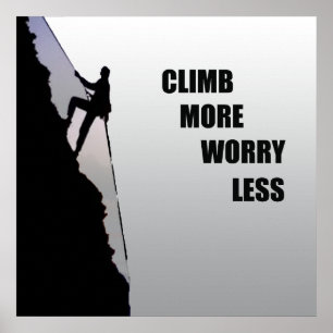 Affiche citations motivantes pour les grimpeurs