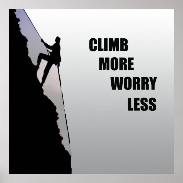 Affiche citations motivantes pour les grimpeurs (Devant)