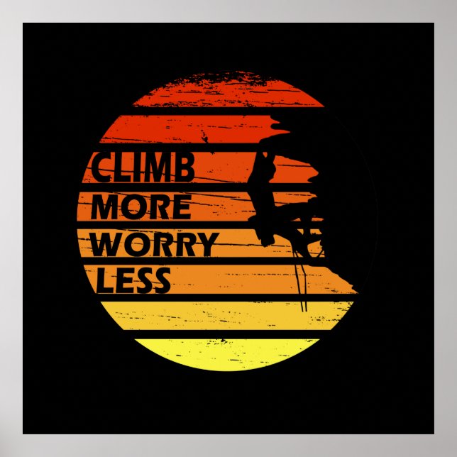 Affiche citations motivantes pour les grimpeurs (Devant)