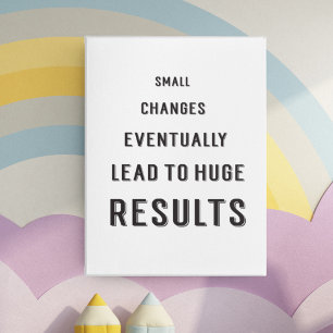 Affiche Citations Motivationnelles Black White Success Gym