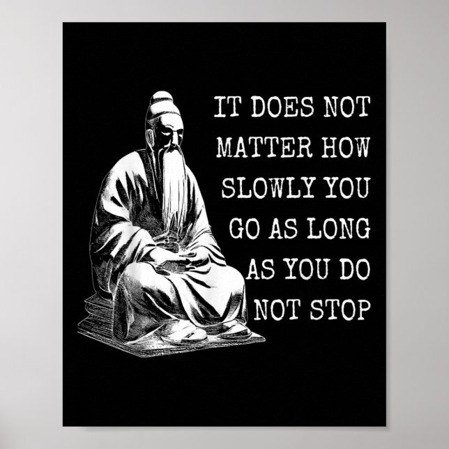 Affiche Citations Motivationnelles Confucius Sur La Vie (Devant)