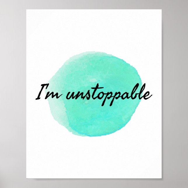 Affiche citations motivationnelles et inspirantes pour le  (Devant)